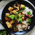 Danielle Alvarez’s shiitake mushroom mapo tofu.