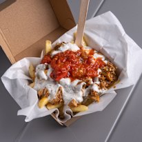 The kavurma snack pack with chicken.