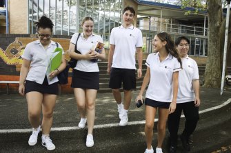 Year 12 students leave their high school for the last time, after HSC exams finished on Friday.