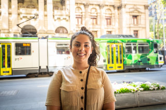 Carla Garro was in the CBD looking for work on Thursday morning.