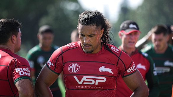 South Sydney’s Keaon Koloamatangi is determined to bow out of the club with a premiership.