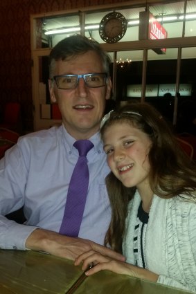 Dave with his youngest daughter. 