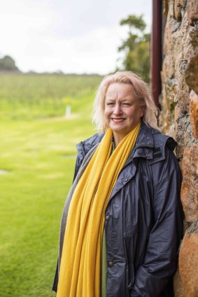 Vanya Cullen at her organic Wilyabrup winery, the first fully certified biodynamic vineyard in Australia.