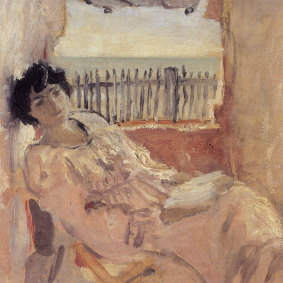 Lucie Hessel Dreaming at the Seaside, 1902, by Edouard Vuillard.