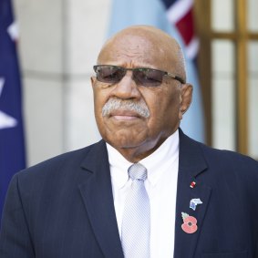 Fiji’s Prime Minister, Sitiveni Rabuka.