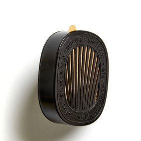 Dyptique Car Diffuser and scented 
insert, $147. 