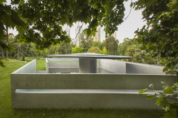 “Sky, water and people become one” at MPavilion 10, architect Tadao Ando says.