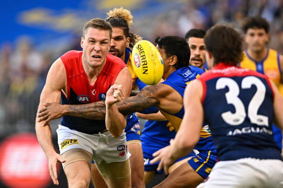 Tom McDonald comes in for plenty of attention against the Eagles.