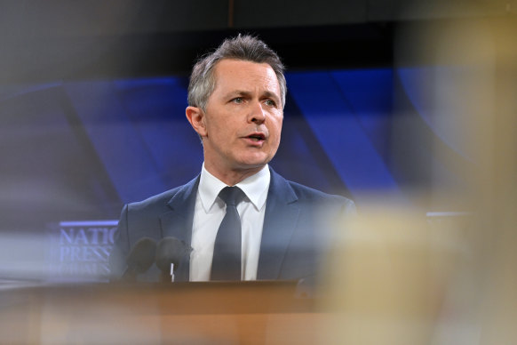 Jason Clare told the National Press Club that a levy on international student fee income could create a fund “a bit like a sovereign wealth fund”.