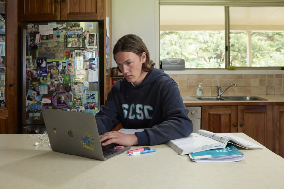 Joel Maibaum: “I’m a very motivated learner but prone to getting distracted, and learning from home it’s easy to leave my room and do something else.”