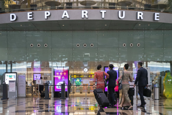 Changi Airport - passport control effortless.