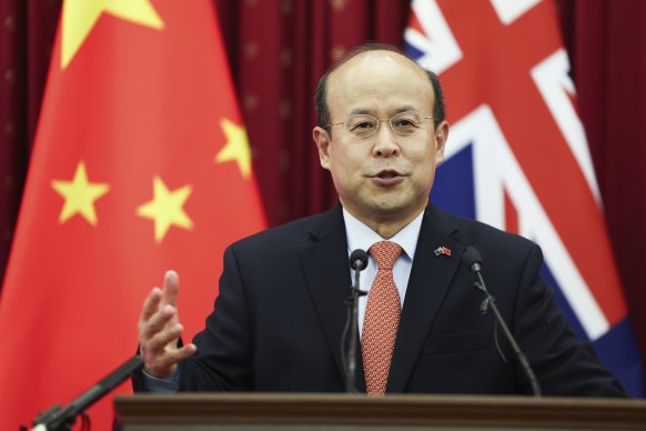 Chinese ambassador Xiao Qian said he regretted the imposition of trade restrictions on Australian goods.