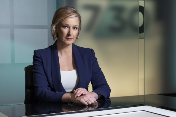 Leigh Sales hosts the ABC’s flagship current affairs program 730.