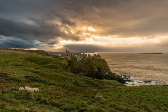 The cinematic Dunluce Castle.
