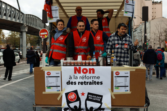 For the eleventh time in over two months, unions called on opponents of the pension reform to take to the streets of France.
