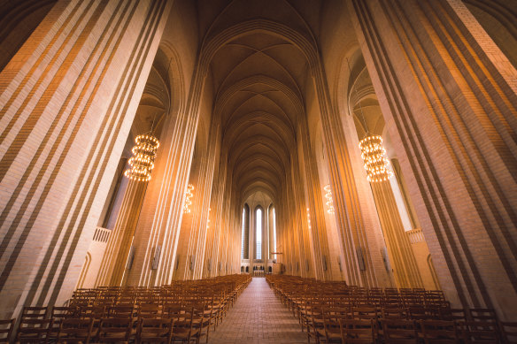 Copenhagen – design capital. Grundtvig’s Church, commemorating Danish poet. NFS Grundtvig.