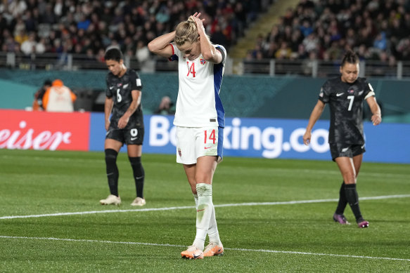Norway are defeated by New Zealand in the opening game of the Women’s World Cup.