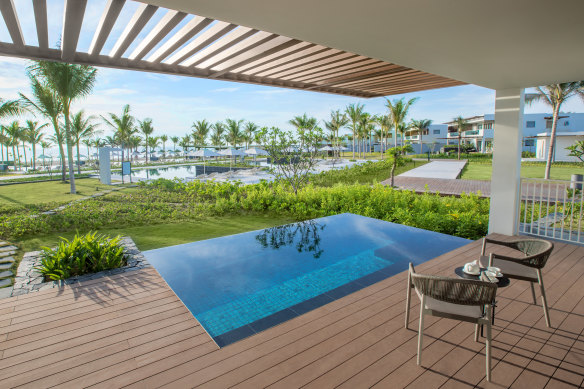 The Beachfront Pool Pavilion at Alma Resort.