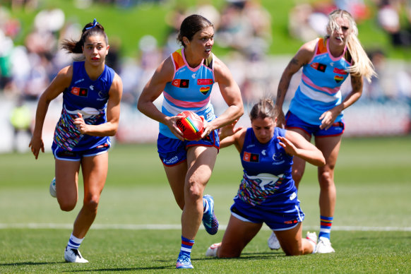 Ellie Blackburn of the Western Bulldogs.