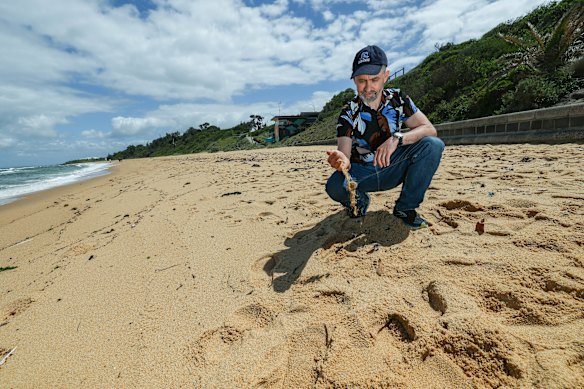 David Kennedy, coastal erosion expert at Sandringham. 