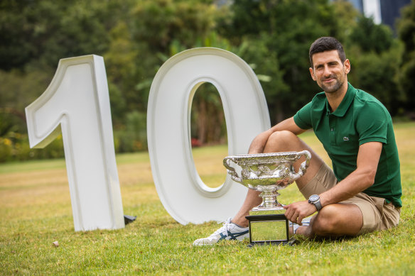 Novak Djokovic is a 10-time winner of the Australian Open.