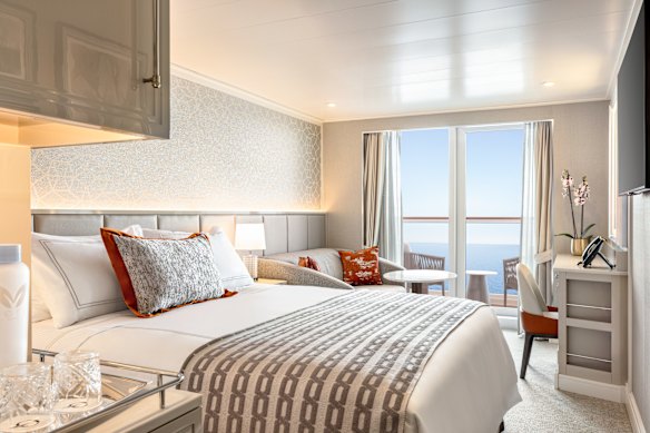 Allura’s staterooms are some of the largest at sea.