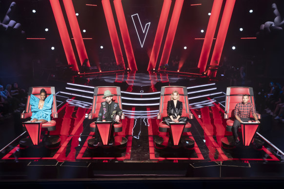 Are you using that seat?: <i>The Voice</i> was bumped from Fox Studios as demand for crew and facilities peaked.