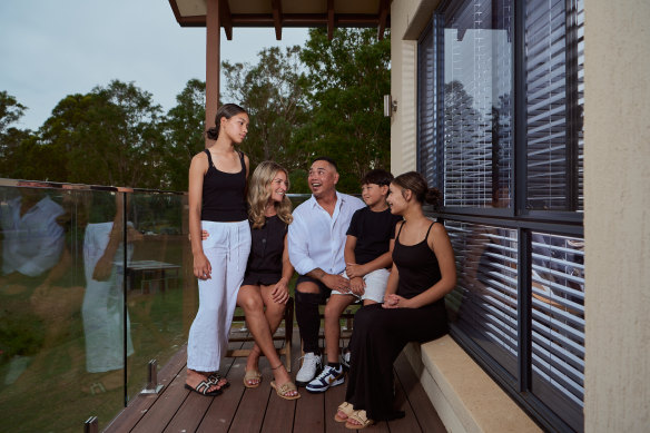 (From left) Ivy-Rose, Melinda, Alan, Orlando and Lara.