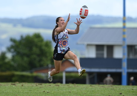 Jada Taylor takes flight in Rotorua.