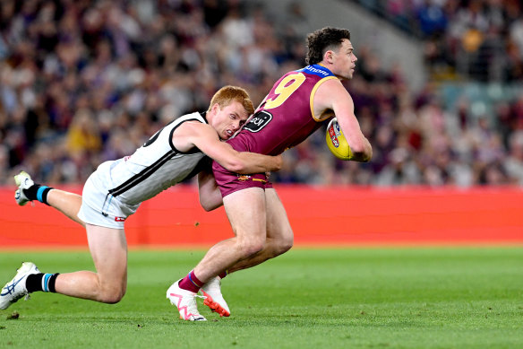 Lachie Neale found other ways to make an impact against Port Adelaide, as the rest of the midfield stood tall.