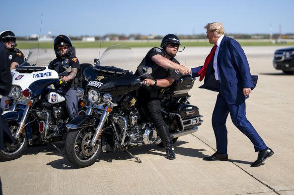 Trump’s flurry of pardons last week sent a message to law enforcement: He will “back the blue” if they back him.