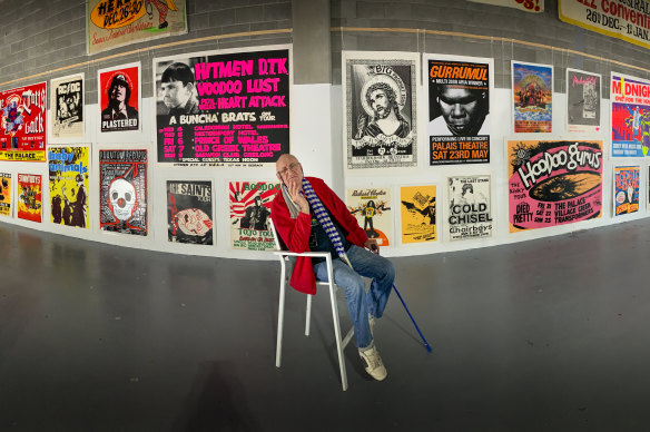 More than 800 of collector Nick Vukovic’s rock posters will be exhibited in Docklands.