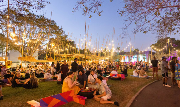 Festival Park during the opening weekend of Darwin Festival 2022.