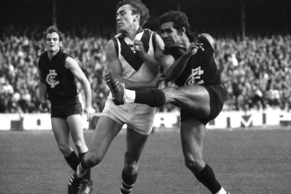 Carlton star Syd Jackson (right) made a serious allegation and had the courage to set the record straight.
