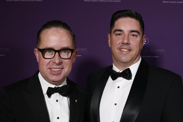 Alan Joyce and Shane Lloyd.