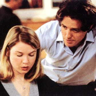 Bridget Jones’s Diary with Hugh Grant, 2001 - "pure Zellweger goofball magic".