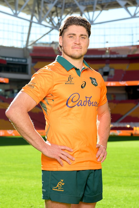 James O’Connor poses for a photo after the Wallabies squad announcement.