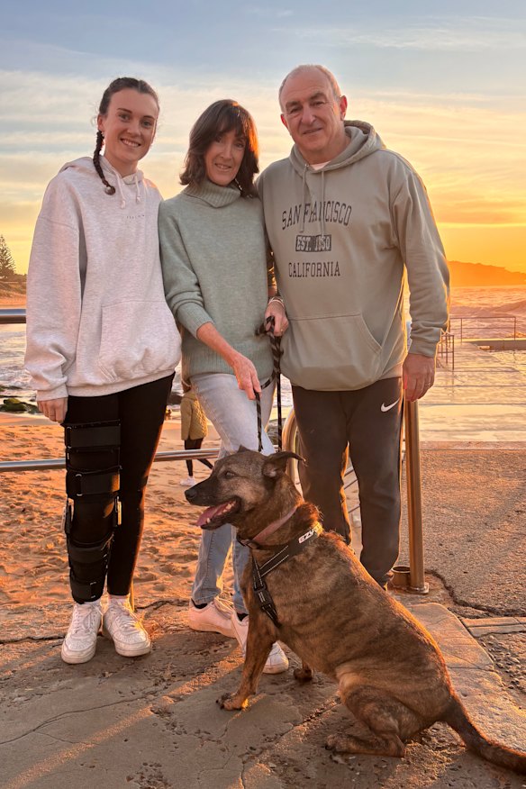 Today, Yeates (pictured here with his family) has a more positive attitude towards life and has been accepted into a new trial.