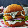 Fish burger.