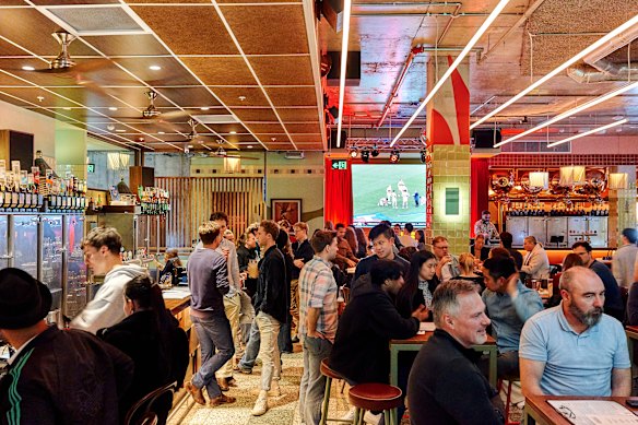 The Waterside Hotel has several areas to watch the footy.