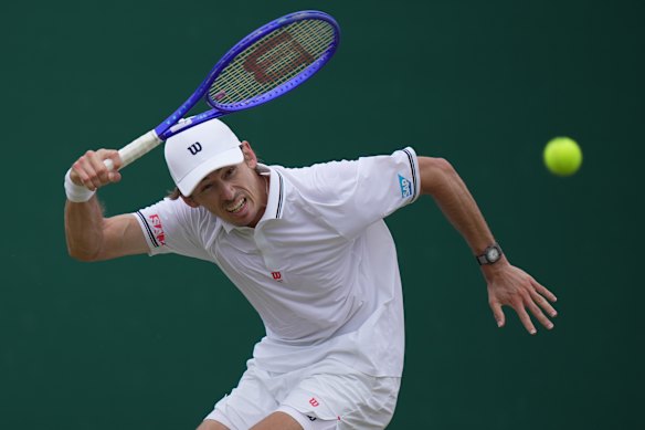 Alex de Minaur is into the second week at Wimbledon for the fourth time. 