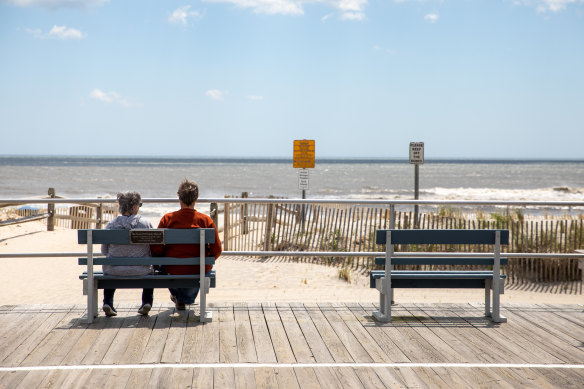Some residents in Ocean City, New Jersey, fear a proposed offshore wind farm would ruin views from the beach. 