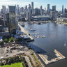 Liberal premier Jeff Kennett adopted a more laissez-faire approach to development of Docklands than Labor’s original vision.