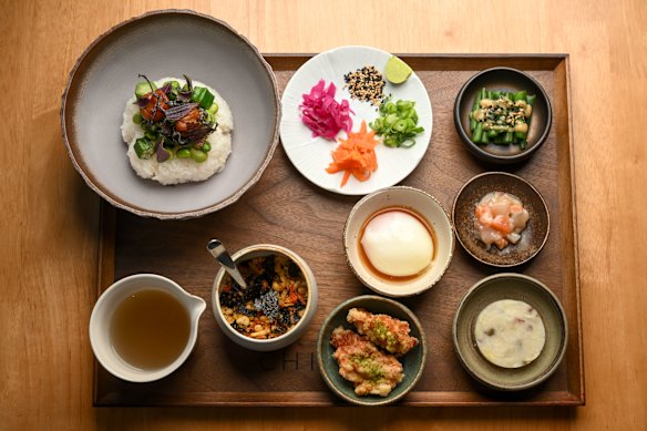 An ume shiso ochazuke set at Chiaki.