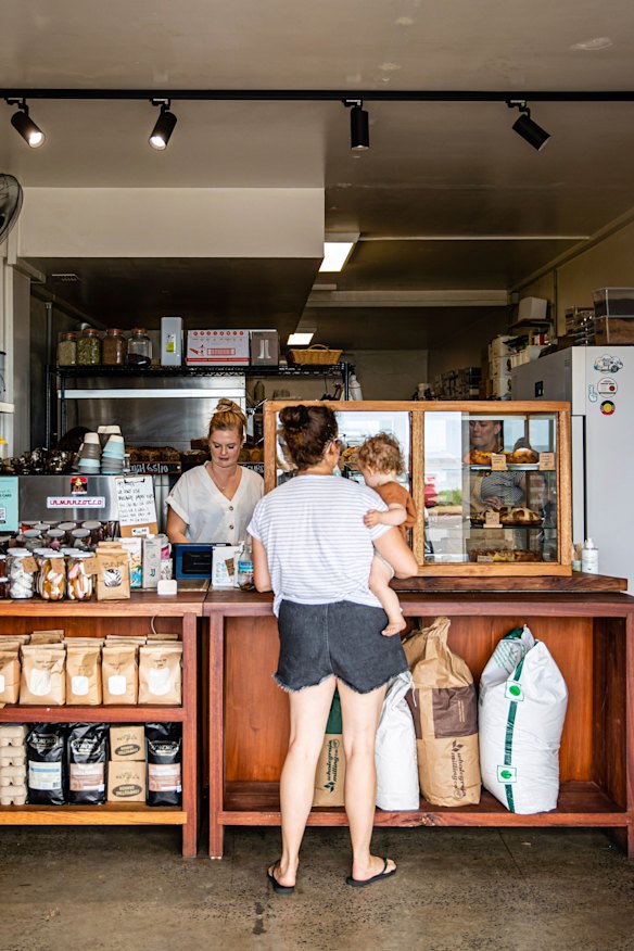 The range includes fresh sourdough and focaccia, cinnamon buns and whole cakes. 