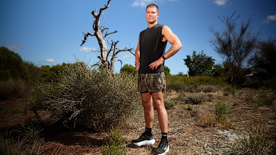 William Goodge before his record-breaking run across Australia.