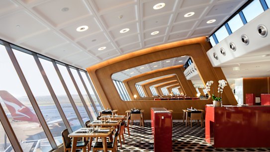 The Qantas First Class Lounge at Sydney Airport: still the best, in part due to the excellent food from Neil Perry.