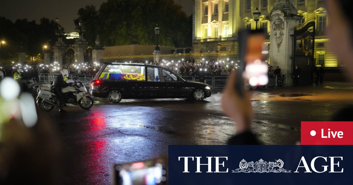 Australia news LIVE: Queen Elizabeth II’s coffin arrives at Buckingham Palace; PM extends pandemic leave beyond September – The Age