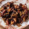 Fried cauliflower with caramelised onion, currants and pine nuts from Rumi by Joseph Abboud.