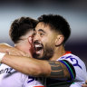 Perfect finish: Shaun Johnson.